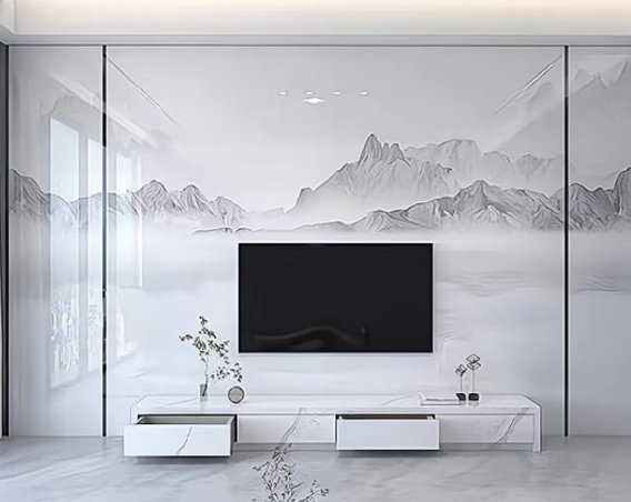 UV imitation marble wall panel